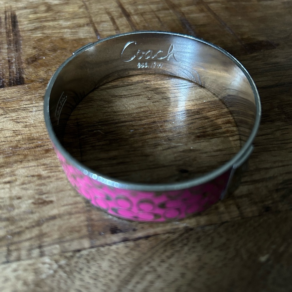 Pink coach bangle bracelet - Picture 2 of 3